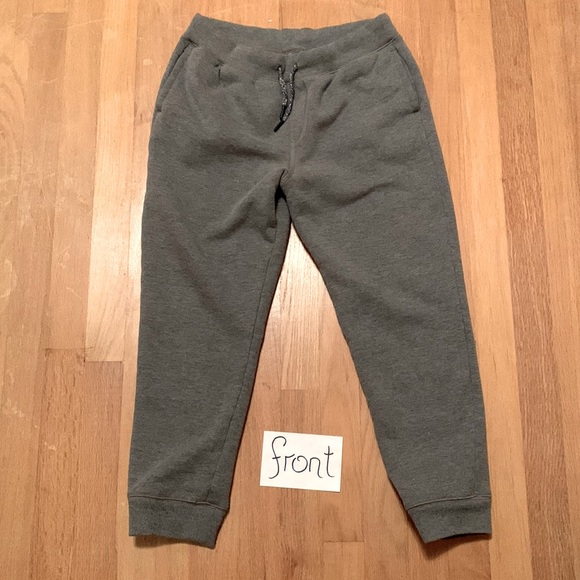 Lands End Youth Lined Sweatpants- Size M- Sherpa Fleece Lined- WARM! Grey Unisex - Picture 1 of 12